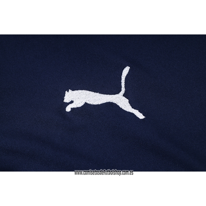 Chandal del Olympique Marsella 22-23 Manga Corta Azul